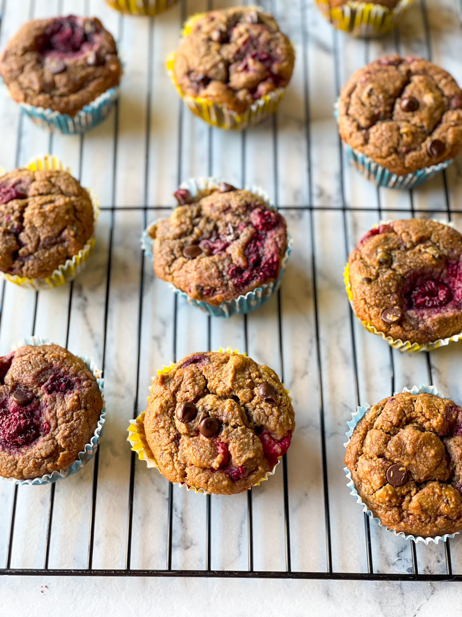 Dark Chocolate & Raspberry Muffins The GuiltFree Kitchen All